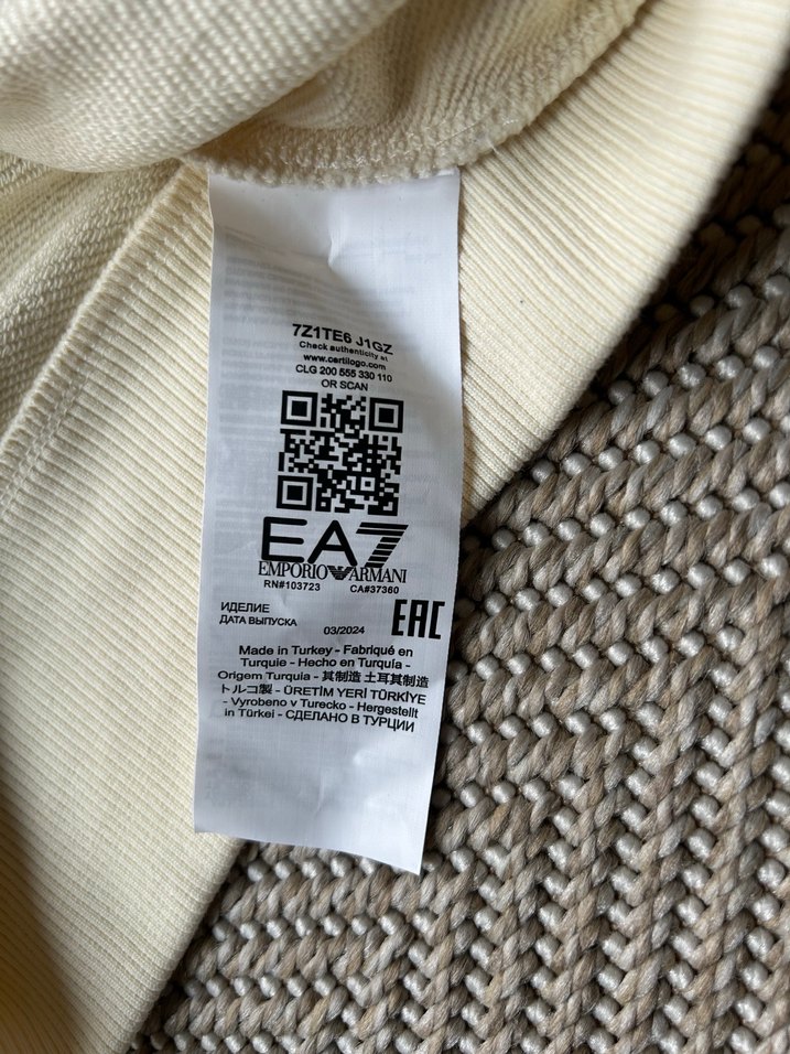 Beyaz Gri Baskılı Kadın Sweatshirt - Görsel 5