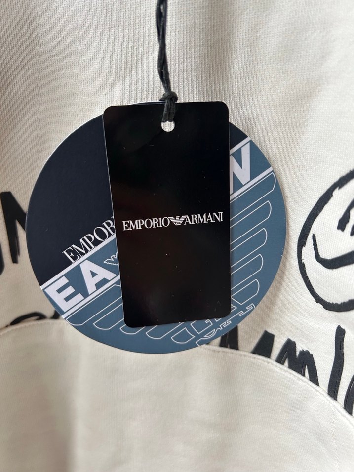 Beyaz Gri Baskılı Kadın Sweatshirt - Görsel 3