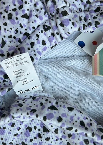 Düğmeli Bol Kesim Kız Şortu - Görsel 5