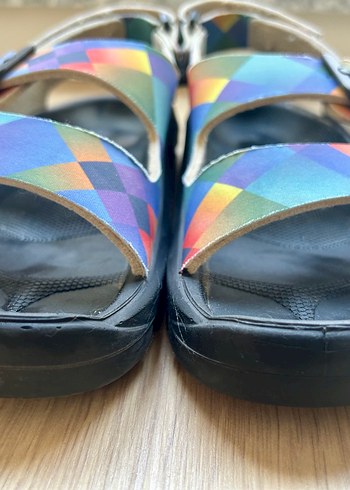 Renkli Bağcıklı kız sandalet - Görsel 6