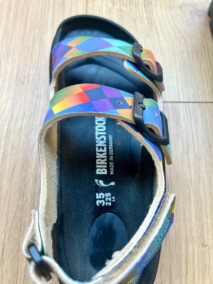 Renkli Bağcıklı kız sandalet - Görsel 5