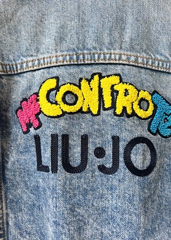 Lıu.Jo marka kız çocuk denim kot ceket - Görsel 3