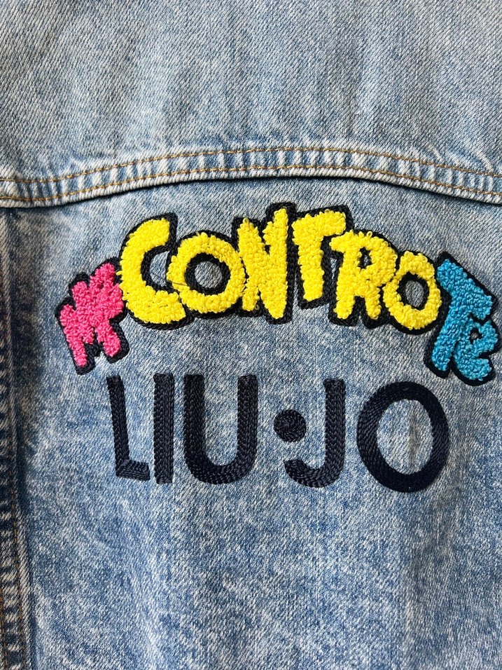 Lıu.Jo marka kız çocuk denim kot ceket - Görsel 3