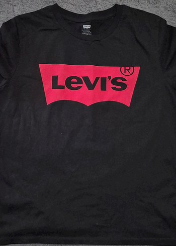 Levis Orjinal Levi S Siyah Kirmizi Logo Tisort