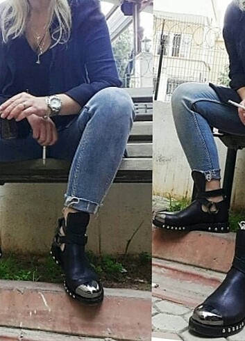 Elle iç, dış deri bot.Ithal grup
