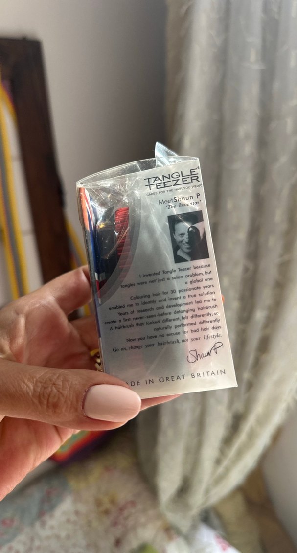 Tangle teezer Kompakt Kırmızı Saç Açma Fırçası - Görsel 3