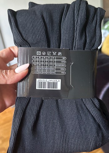 xl Beden Fitilli Termal Bayan Tayt Siyah XL-XXL