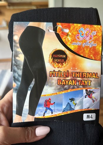 Diğer Sıcak tutan Fitilli Thermal Bayan Tayt