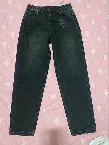 Trendyol gri mom jean