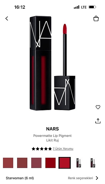 Nars Nars kırmızı ruj