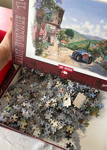 Art Puzzle 1000 Parça Kırmızı Manzara Puzzle