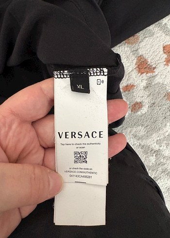 Versace Siyah Erkek Baskılı Tişört - Görsel 5