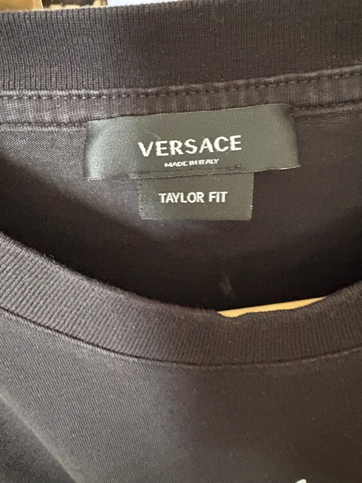 Versace Siyah Erkek Baskılı Tişört - Görsel 4