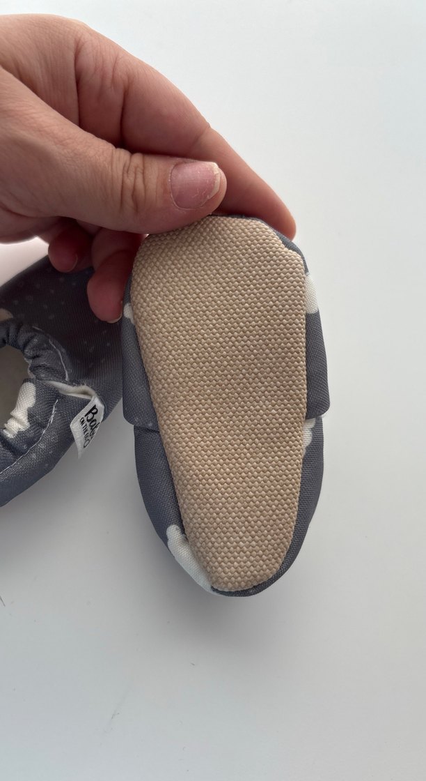 Gri Bulut Desenli Bebek Patik - Görsel 4