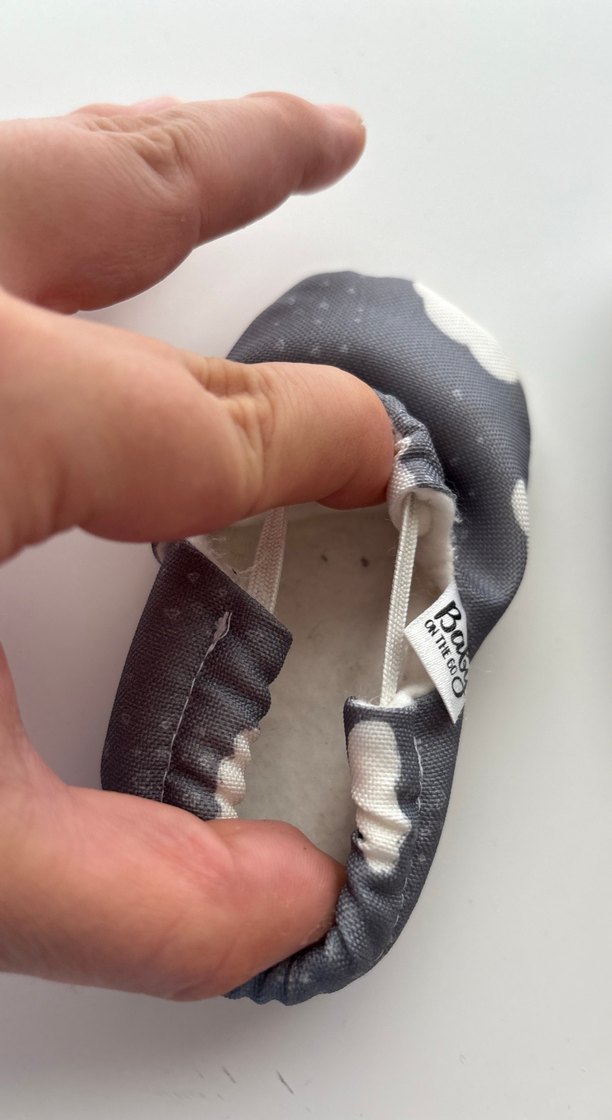 Gri Bulut Desenli Bebek Patik - Görsel 3