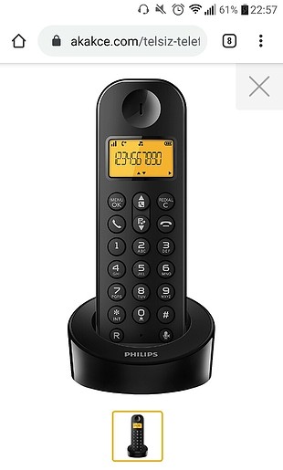 PHILIPS TELSIZ TELEFON