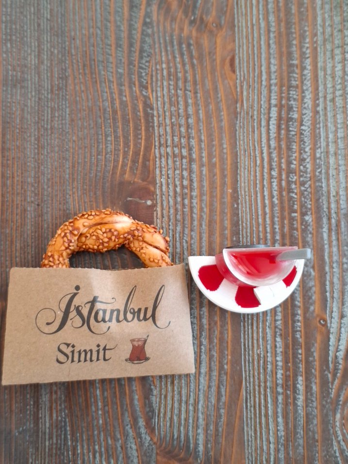 İstanbul Simiti & Çay Keyfi magnet — görsel 3/3