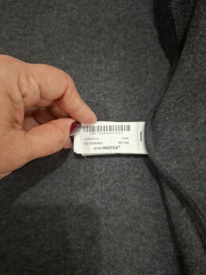 Zara Gri Melanj Kısa Ceket — görsel 6/7