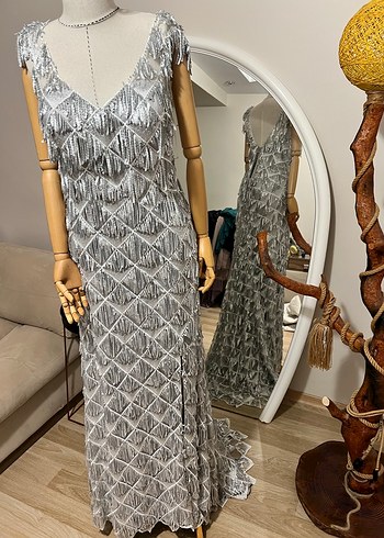 Gece elbisesi abiye elbise nişanlık - Görsel 2