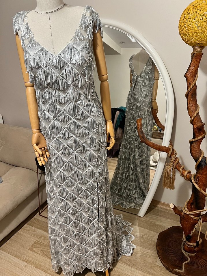 Gece elbisesi abiye elbise nişanlık - Görsel 2