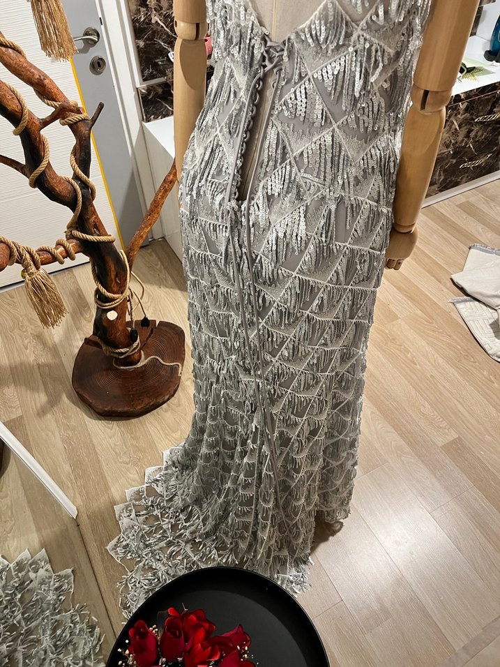 Gece elbisesi abiye elbise nişanlık - Görsel 3