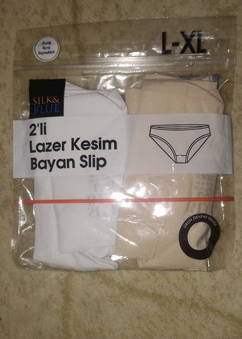 Silk&Blue 2'li Lazer Kesim Bayan Slip