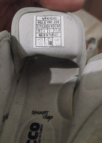 Gri Beyaz  Bebek İlk Adım Ayakkabısı - Görsel 3