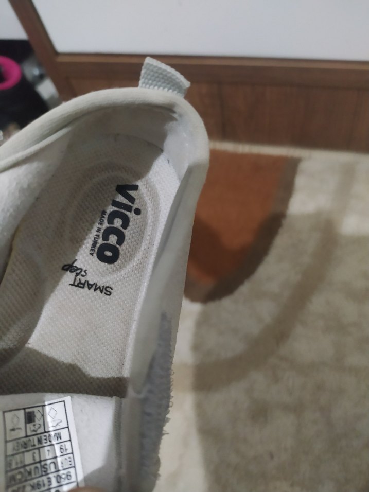 Gri Beyaz  Bebek İlk Adım Ayakkabısı - Görsel 2