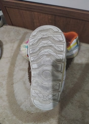 Kız Çocuk Çok Renkli Velcro Spor Ayakkabı - Görsel 3