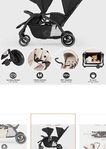 İkiz bebek arabası - Görsel 4