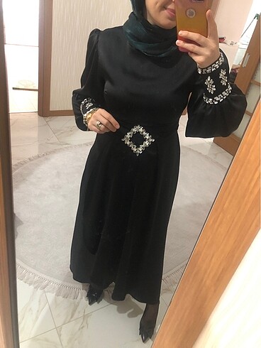 m Beden Şık detaylı abiye