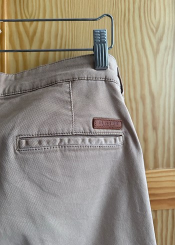 31 Beden Bej Regular Fit Pamuklu Erkek Pantolon