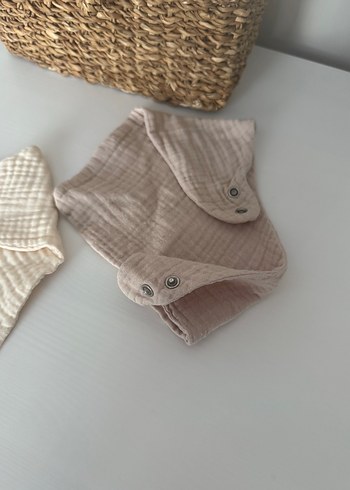 Muslin Bebek Önlüğü 2'li Set - Görsel 5