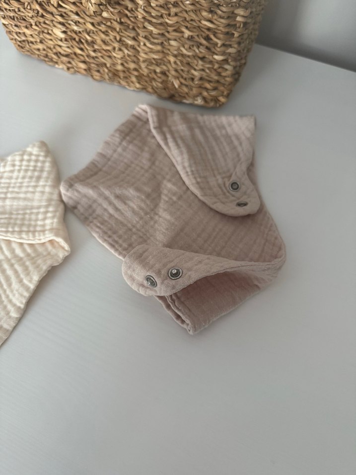 Muslin Bebek Önlüğü 2'li Set - Görsel 5