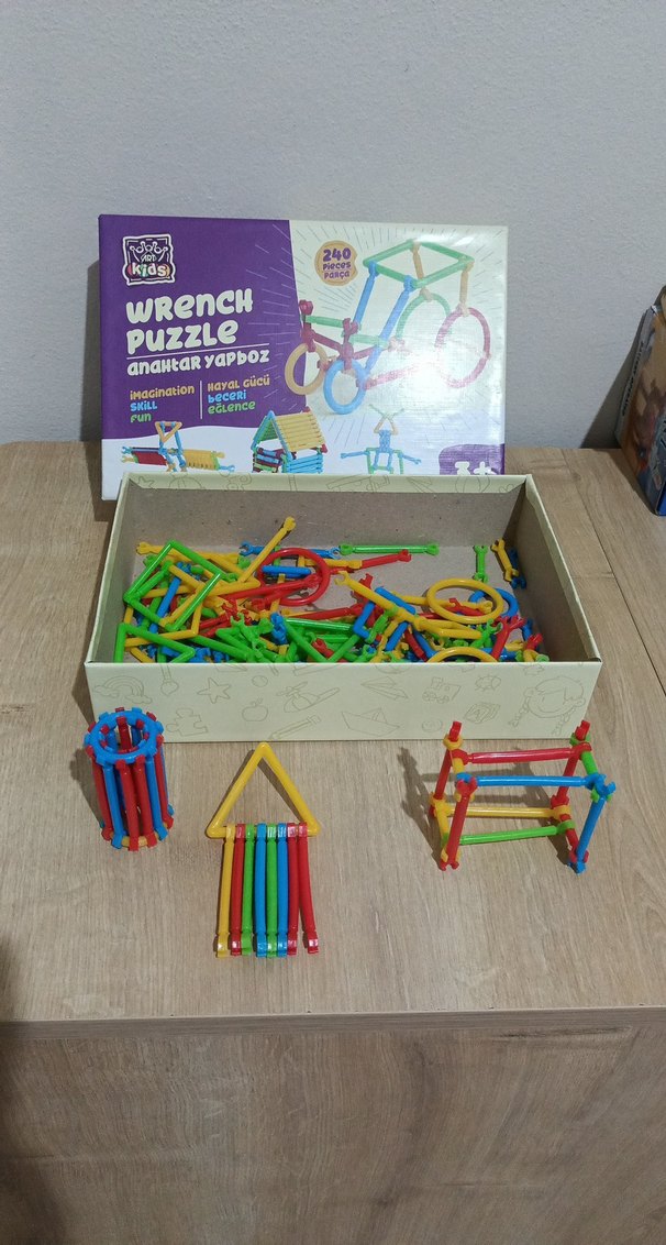 Renkli Wrench Puzzle Eğitici Oyuncak 240 Parça - Görsel 4