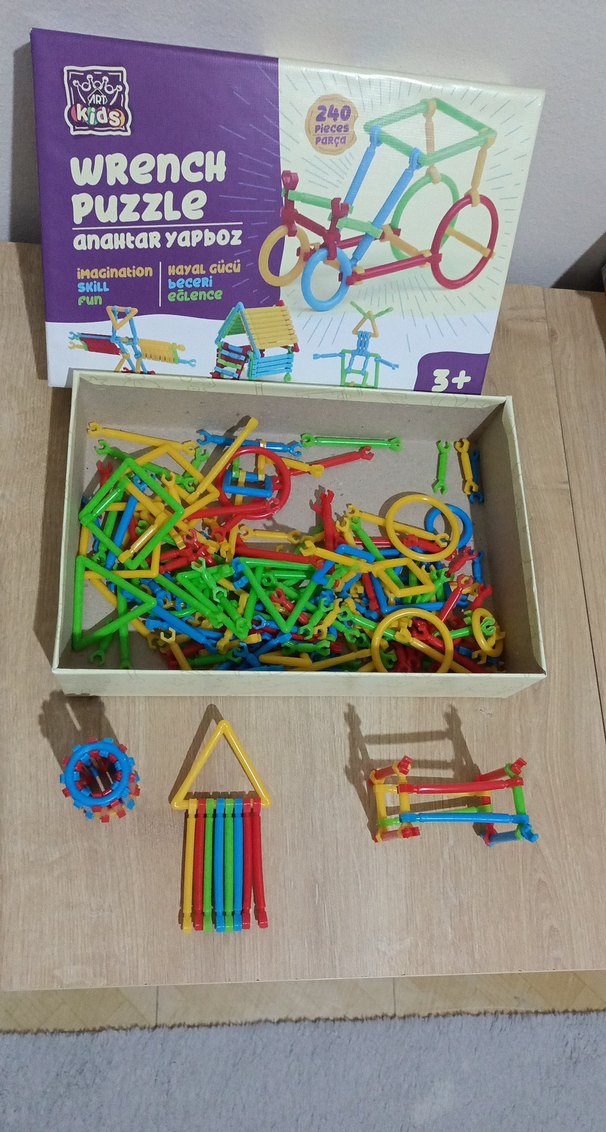 Renkli Wrench Puzzle Eğitici Oyuncak 240 Parça - Görsel 5