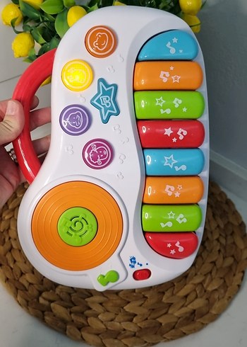  Beden Renk müzikli piano oyuncak winfun