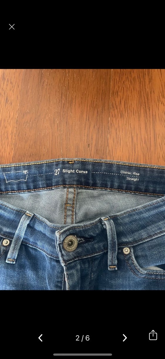 Levis 27 beden Kadın Kot Pantolon — görsel 2/7