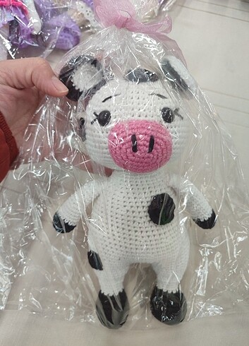  Beden Amigurumi benekli inek bebek 