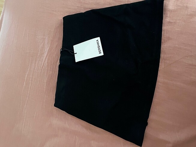 Bershka Önü büzgüllü mini etek görünümlü şort etek