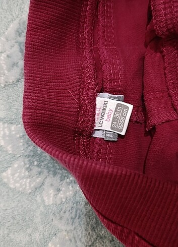 12-18 Ay Beden bordo Renk 2 pantalon 1 tayt