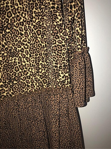 xs Beden çeşitli Renk Leopar Elbise