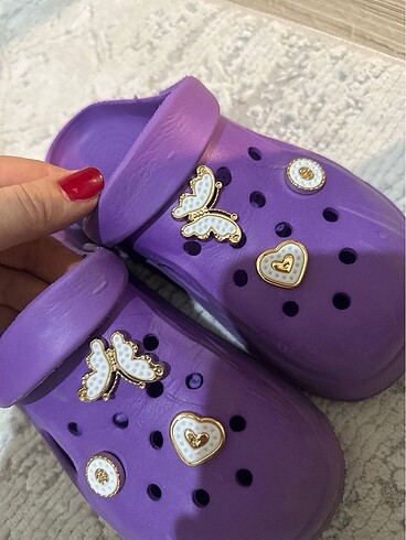 36 Beden mor Renk Crocs Terlik