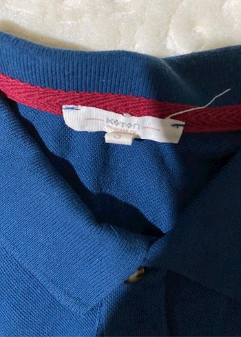 Koton Düğmeli Lacivert Erkek Polo Tişört
