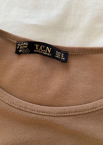 Bej Midi Kadın Tunik Fırfırlı - Görsel 4