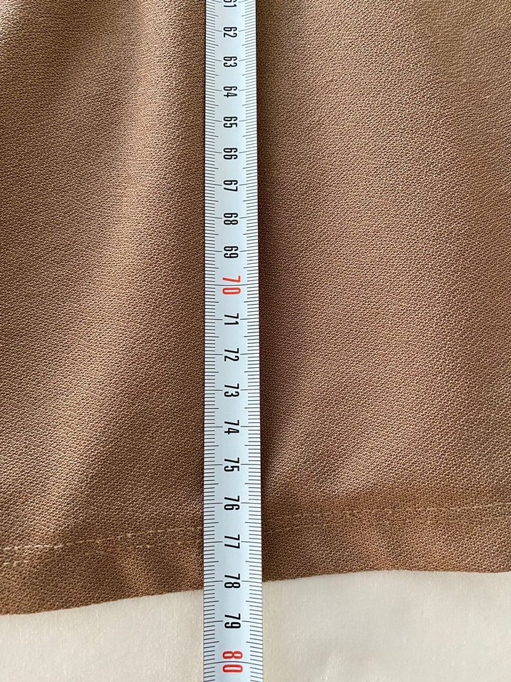 Bej Midi Kadın Tunik Fırfırlı - Görsel 2