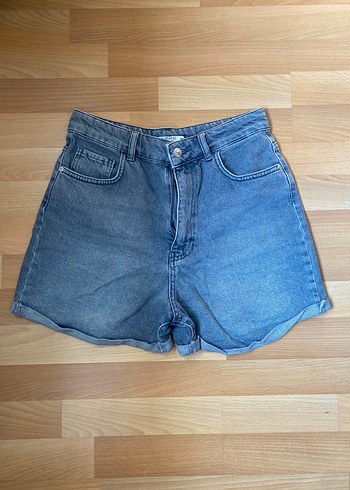 Kadın Mavi Mini Denim Şort