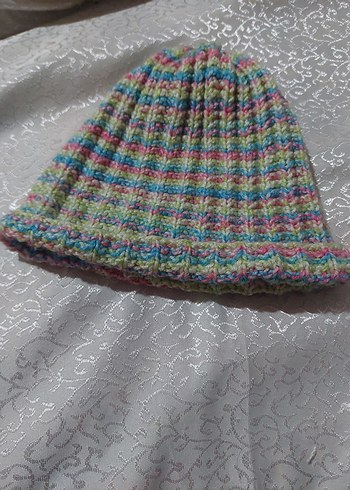 Diğer Desenli Renkli Orgu Bere