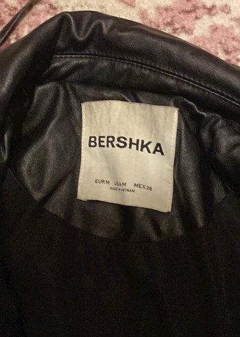 Bershka Siyah Deri Ceket