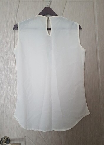 l Beden beyaz Renk L beden sifon bluz